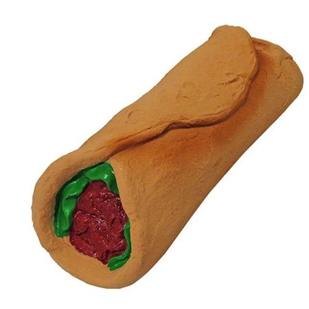 SCHOOCHIE PET Schoochie Pet 702 Premium Stuffed Latex Late Night Burrito Toys; 7.5 in. 702